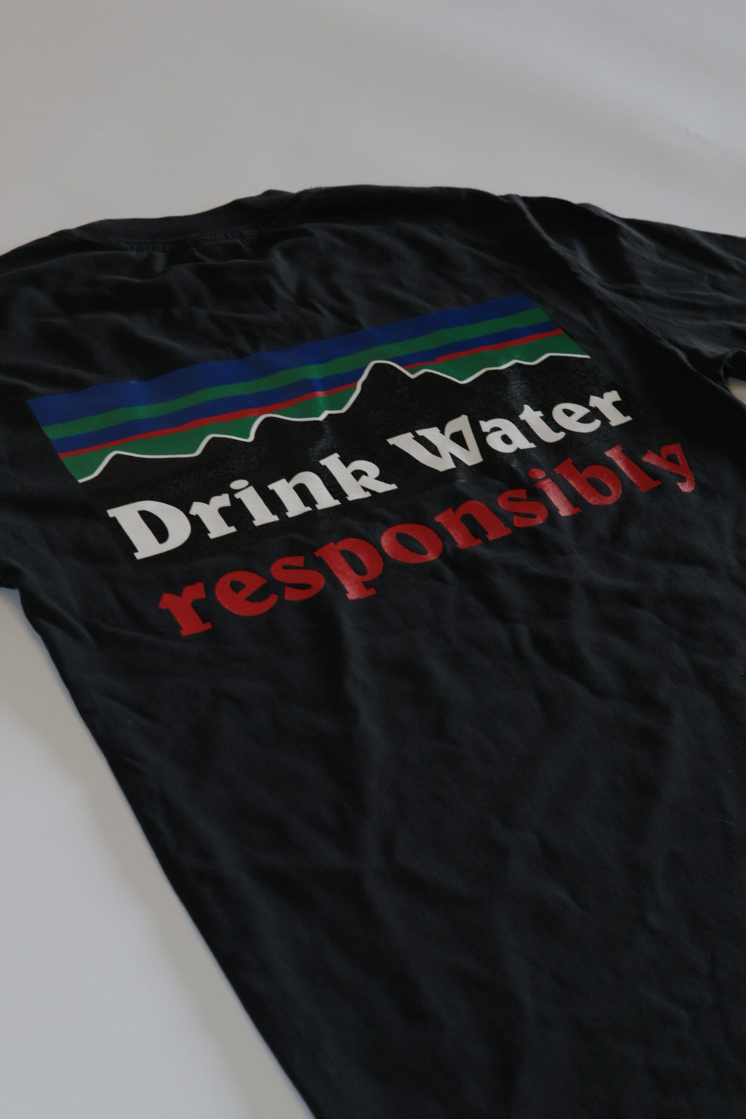 Drink Water Responsibly Black